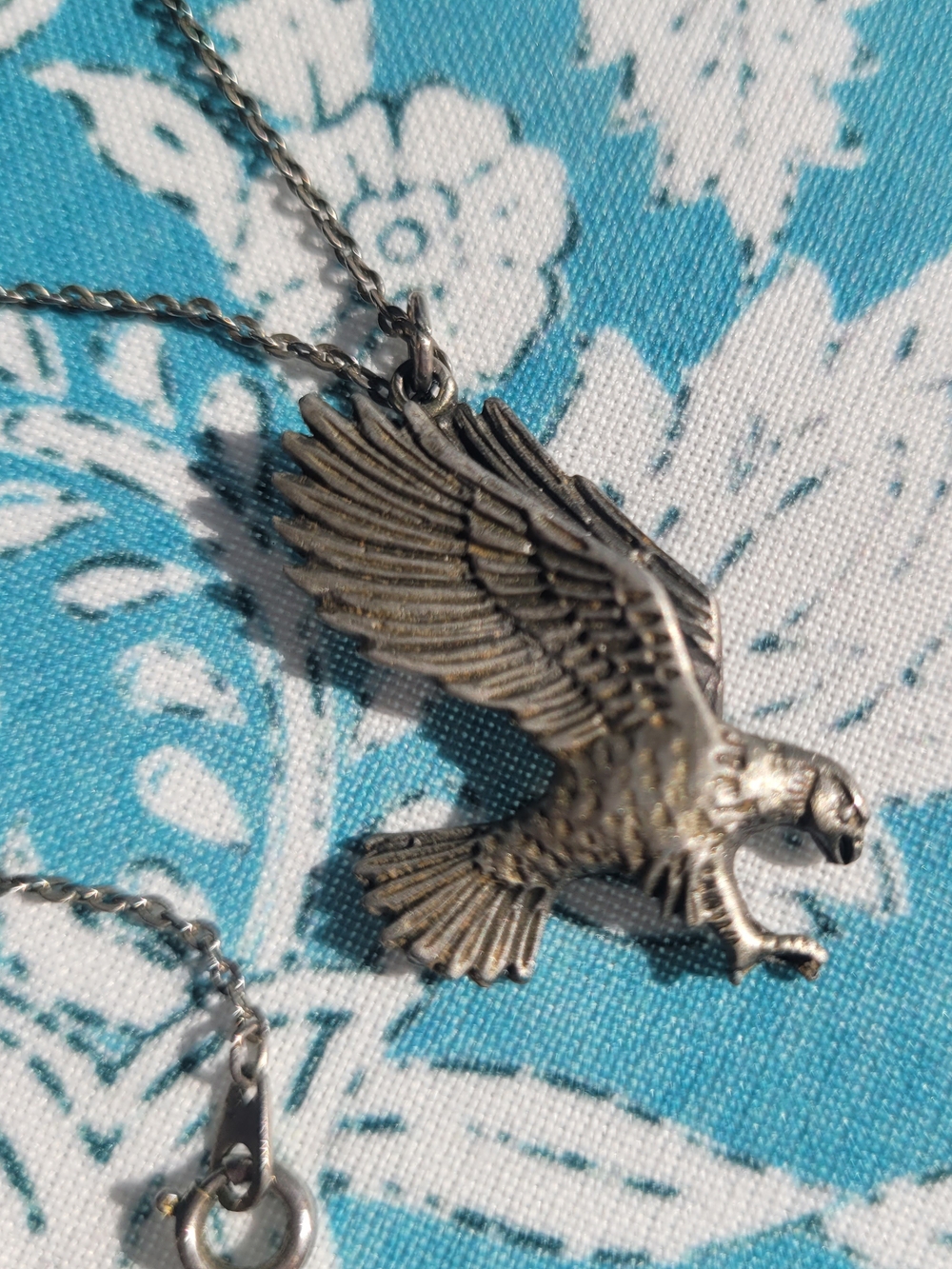 Vintage Eagle Pendant Necklace